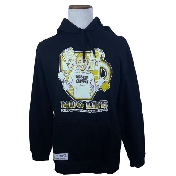GaryVee Mens Black "Mug Life" Graphic Hoodie Limited Edition Sz XL - Picture 1 of 8